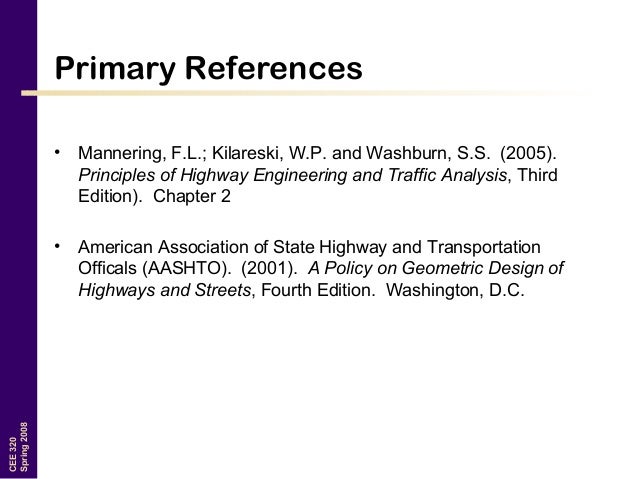 Principle Of Highway Engineering And Traffic Analysis