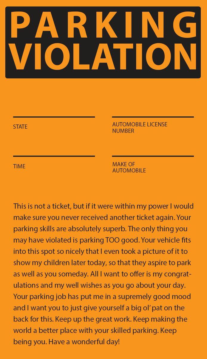 Guy Gets Ticket 30 Seconds After Parking Writes Awesome