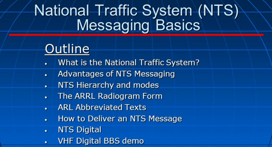 National Traffic System (NTS) ARCCC Inc.